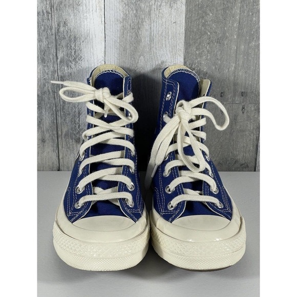 Converse Chuck 70 High x Comme des Garçons PLAY Blue Sz-7 Women’s /5 Men’s - Picture 2 of 12